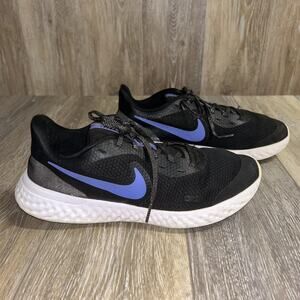 Nike Revolution 5 Glitter Black Purple Youth US Size 7Y CD6840-041 Sneaker Shoes